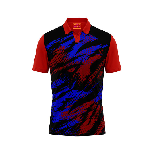 Red Polo Neck Half Sleeve T Shirt NextprintrB183