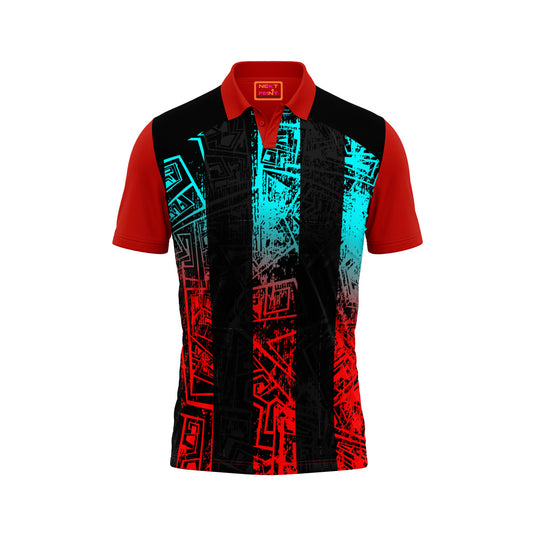Red Polo Neck Half Sleeve T Shirt NextprintrB184