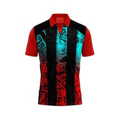 Red Polo Neck Half Sleeve T Shirt NextprintrB184