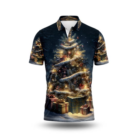 Christmas Tree Printed T-Shirt.