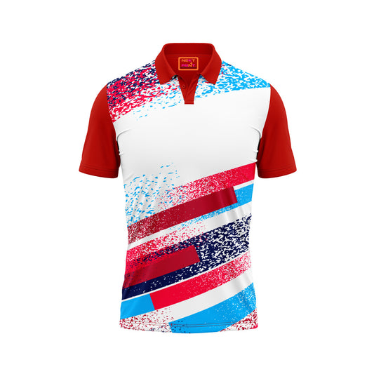 Red Polo Neck Half Sleeve T Shirt NextprintrB192