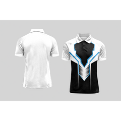 Next Print Cricket Polo Half White Customized Jersey NPCWH00A104