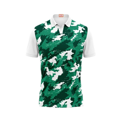 Next Print Customized Polo Neck White Jersey NPTS05