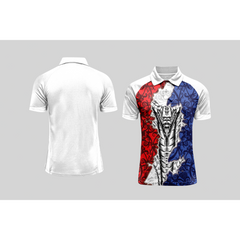 Next Print Cricket Polo Half White Customized Jersey NPCWH00A107