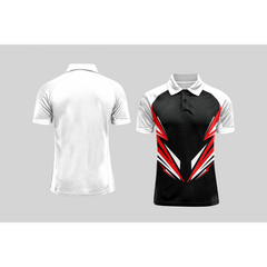 Next Print Cricket Polo Half White Customized Jersey NPCWH00A108