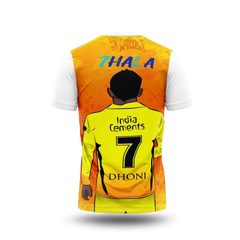 MS Dhoni Photo Printed T-Shirt.