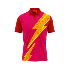 Red Polo Neck Half Sleeve T Shirt Nextprint 219