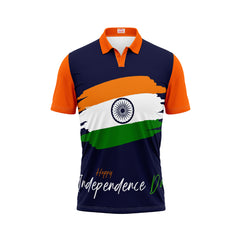 India Independence Day Polo Neck Jai Bharat Patriotic Printed T-Shirt | NextPrint