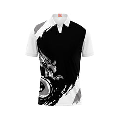 Next Print Customized Polo Neck White Jersey -NPTS112