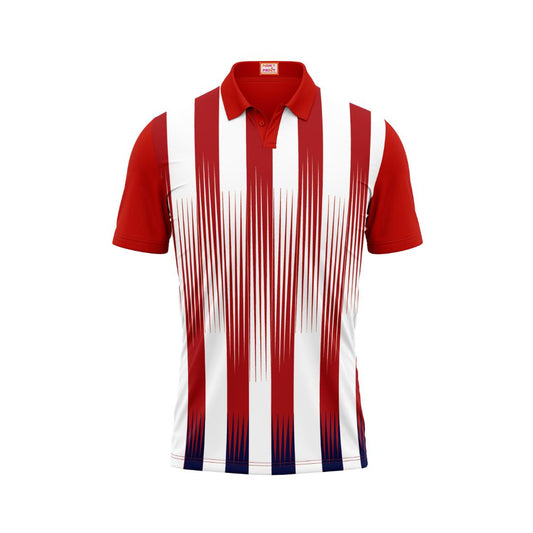 Next Print Customized Polo Neck Red Jersey NPTS02