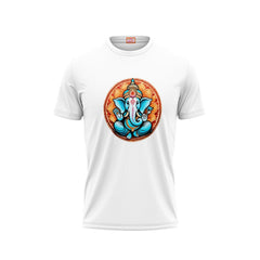 Next Print Ganesha Printed Tshirt White Colour Design 10
