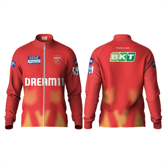 Next Print Customised Ipl Punjab Kings Printed Jersey Jacket