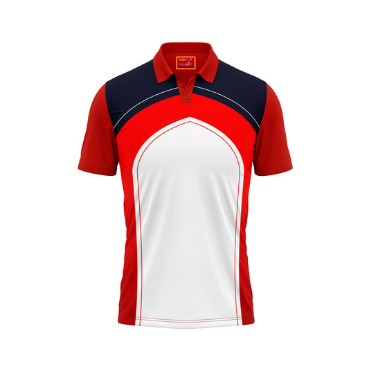 Red Polo Neck Half Sleeve T Shirt NextprintrC1173