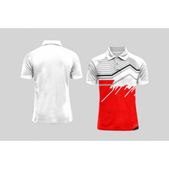 Next Print Cricket Polo Half White Customized Jersey NPCWH00A111