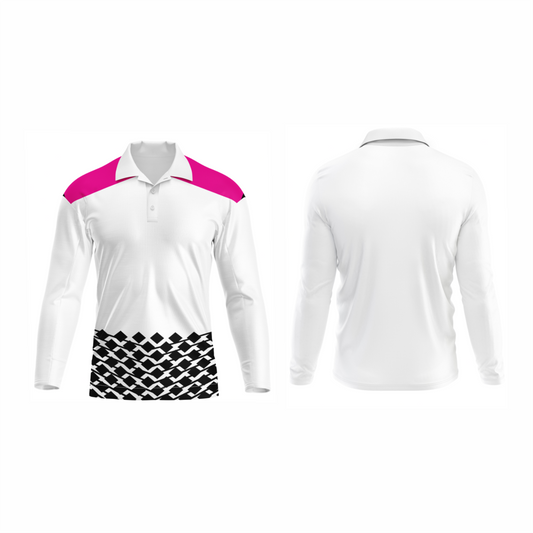 Next Print Polo Neck White Customized Jersey NP00001A277