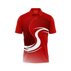 Red Polo Neck Half Sleeve T Shirt NextprintrC1199