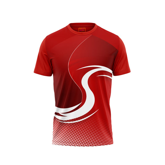 Red Round Neck Half Sleeve Tshirt NextprintrC1199