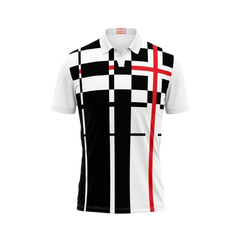 Next Print Customised Polo Neck White Jersey NPTS14