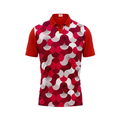 Next Print Customized Polo Neck Red Jersey NPTS15