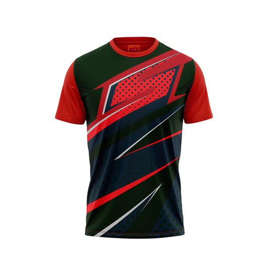 Red Round Neck Half Sleeve Tshirt NextprintrC1248