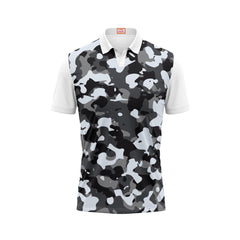 Next Print Customized Polo Neck White Jersey NPTS19