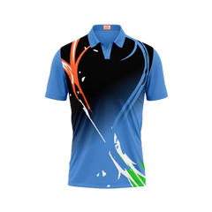 Next Print Customized Polo Neck Skyblue Jersey NP0000S505