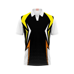 Next Print Customized Polo Neck White Jersey NPTS21