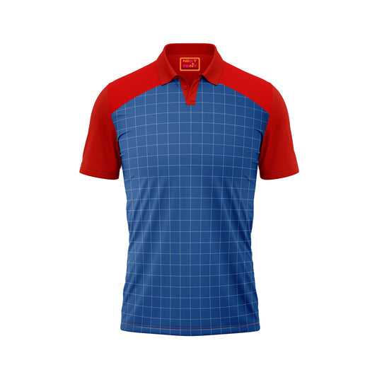 Red Polo Neck Half Sleeve T Shirt Nextprint C1293