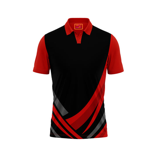 Red Polo Neck Half Sleeve T Shirt NextprintrC131