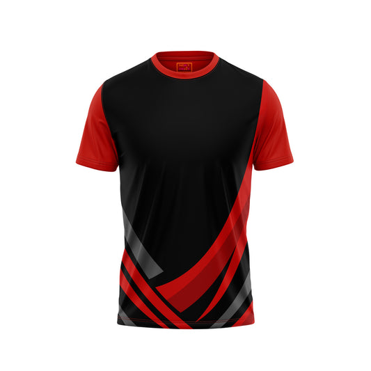 Red Round Neck Half Sleeve Tshirt NextprintrC131