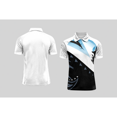 Next Print Cricket Polo Half White Customized Jersey NPCWH00A123