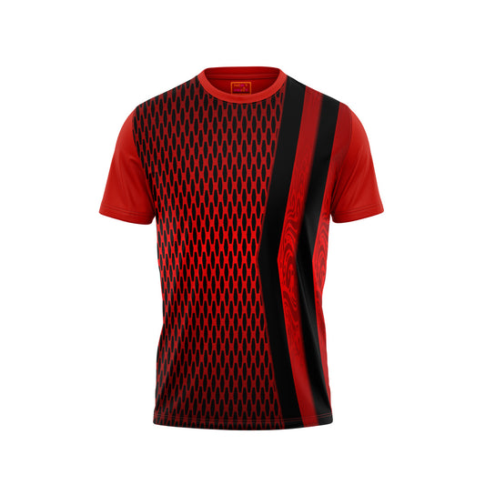 Red Round Neck Half Sleeve Tshirt NextprintrC165