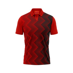 Red Polo Neck Half Sleeve T Shirt NextprintrC167