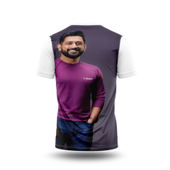 MS Dhoni Photo Printed T-Shirt.