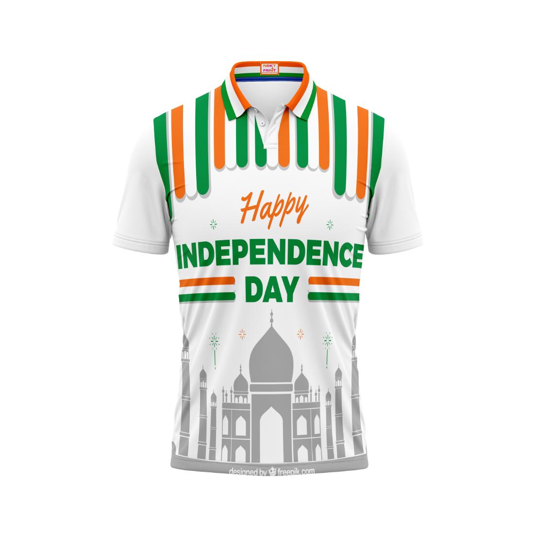 India Independence Day Bharat Gaurav Tricolor Patriotic Printed T-Shirt | NextPrint
