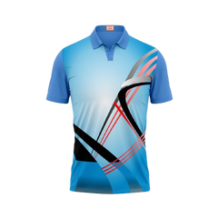 Next Print Customized Polo Neck Skyblue Jersey Design 12