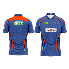 Next Print Customised Ipl Lucknow Super Giants Printed Polo Collar Jersey.