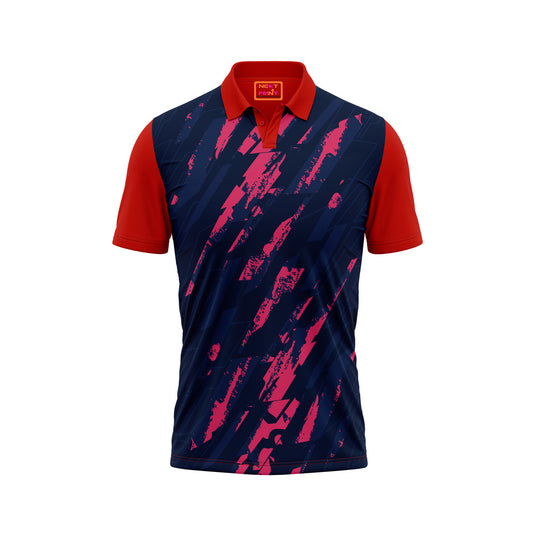 Red Polo Neck Half Sleeve T Shirt NextprintrC180