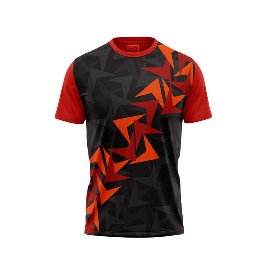 Red Round Neck Half Sleeve Tshirt NextprintrE1103