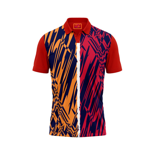 Red Polo Neck Half Sleeve T Shirt NextprintrE1104