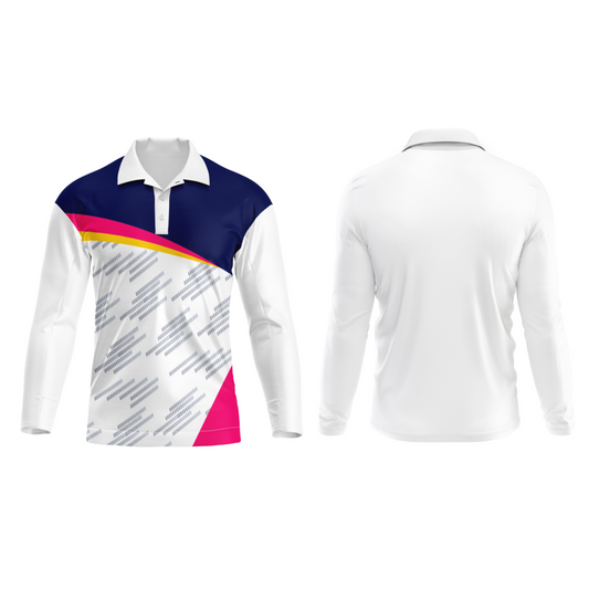 Next Print Polo Neck White Customized Jersey NP00001A253