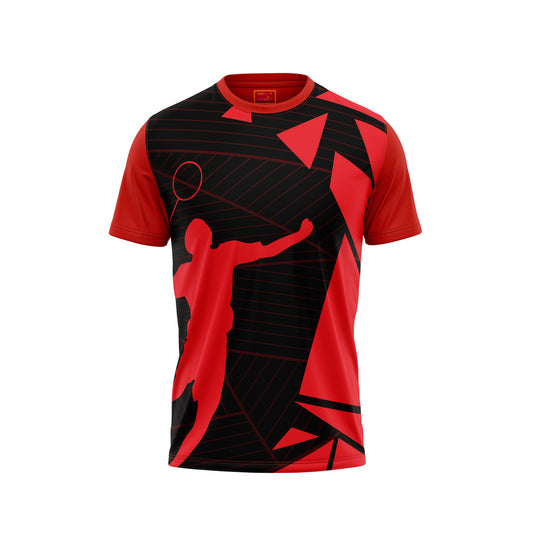 Red Round Neck Half Sleeve Tshirt NextprintrE1134