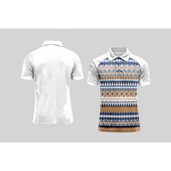 Next Print Cricket Polo Half White Customized Jersey NPCWH00A139