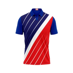 Next Print Customized Polo Neck Royal Blue Jersey NPTS38