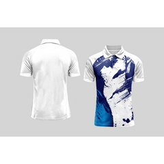 Next Print Cricket Polo Half White Customized Jersey NPCWH00A140