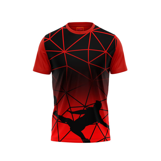 Red Round Neck Half Sleeve Tshirt NextprintrE1142