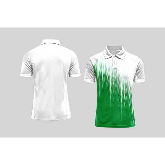 Next Print Cricket Polo Half White Customized Jersey NPCWH00A144