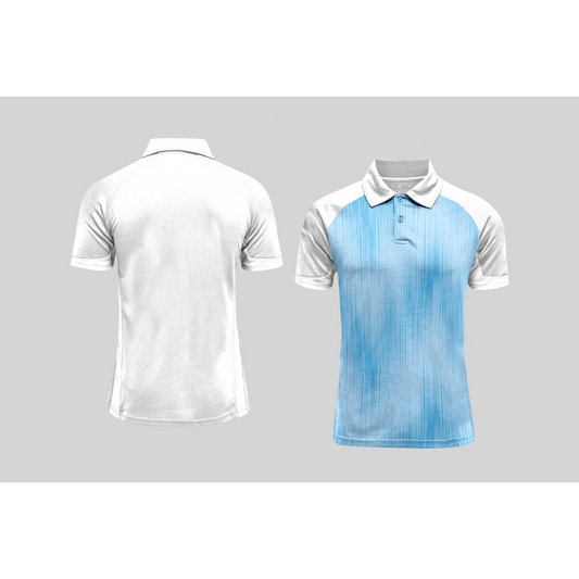 Next Print Cricket Polo Half White Customized Jersey NPCWH00A145