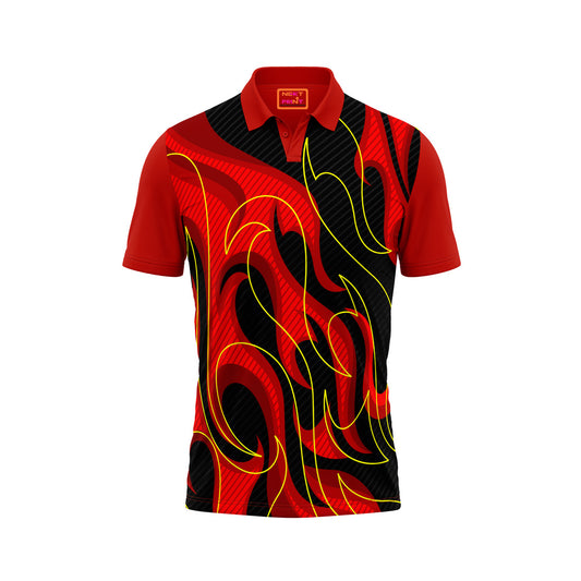 Red Polo Neck Half Sleeve T Shirt NextprintrE150