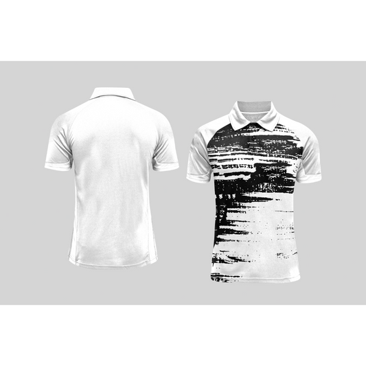 Next Print Cricket Polo Half White Customized Jersey NPCWH00A149
